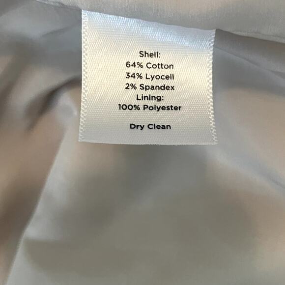 Talbots Women Petite Jacket Long Sleeve‎ Stretch Cream Classic Career Blazer - Picture 11 of 12